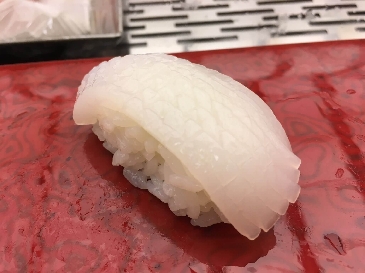 A photo of aori ika nigiri