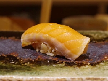 A photo of Tokishirazu nigiri sushi
