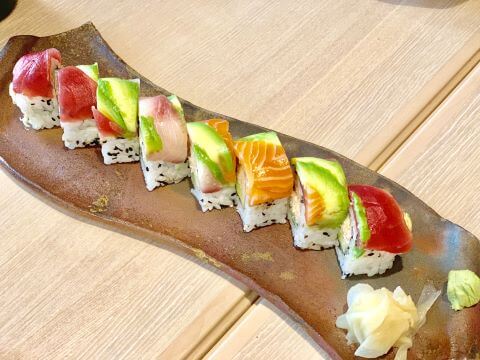 an image of rainbow roll
