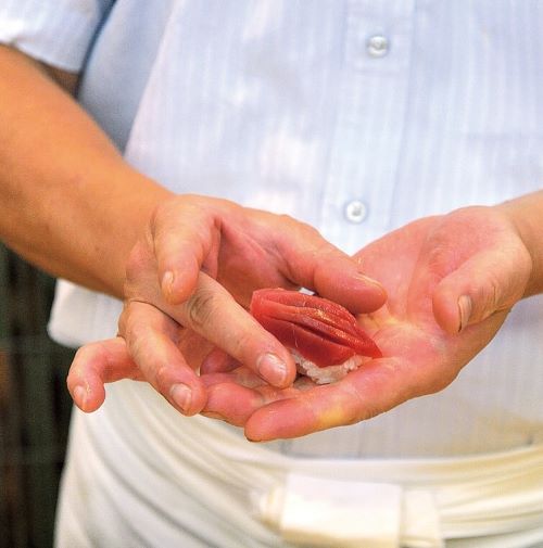 A photo of Sushi chef