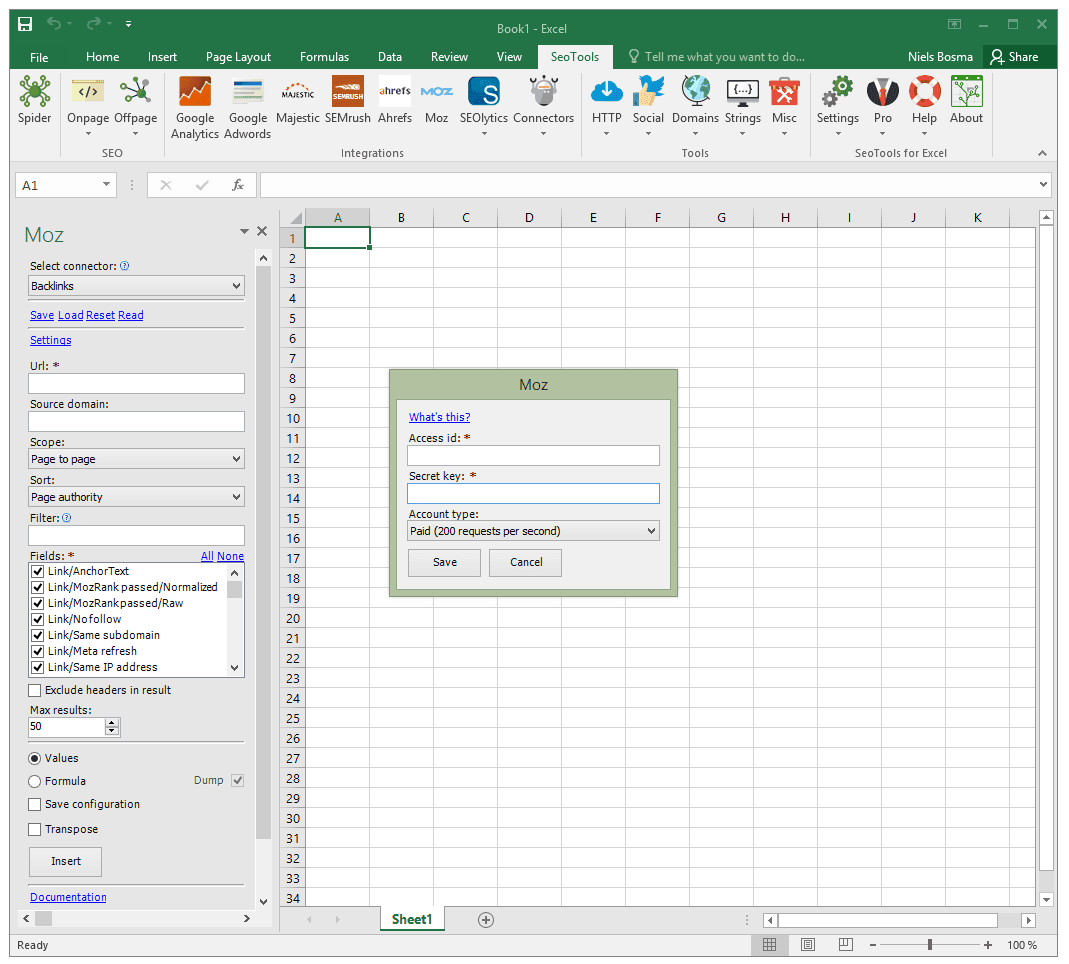 SeoTools for Excel